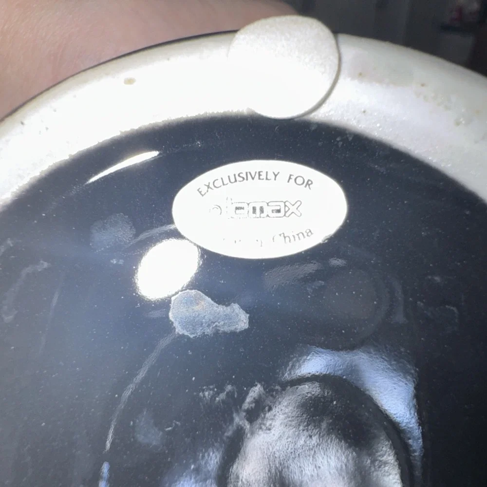 Vintage Lemax Gold‎ Black Bowl Vase Decorative Piece RARE OLA50